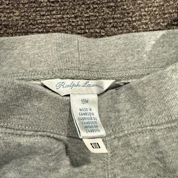 Ralph Lauren Toddler Light Gray Hoodie & Jogger Set